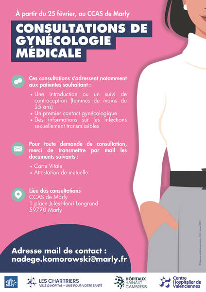NOUVEAU : Consultations de Gynécologie Médicale à Marly !