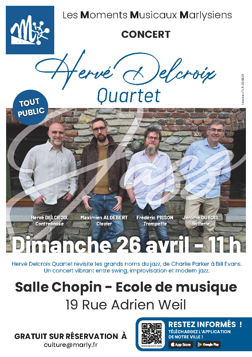 Hervé Delcroix Quartet - MMM avril 2026