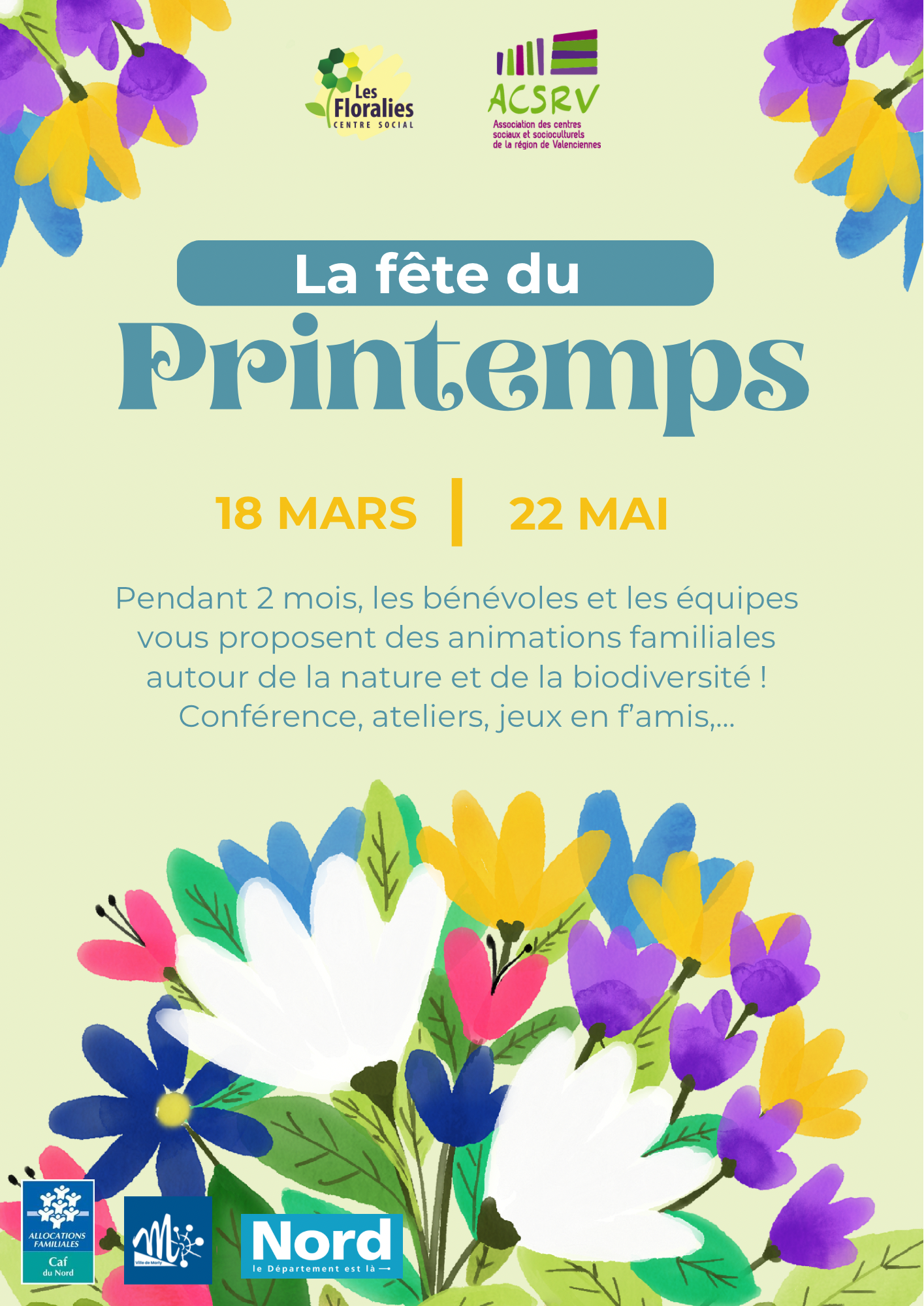 Centre Social Les Floralies : la fête du printemps