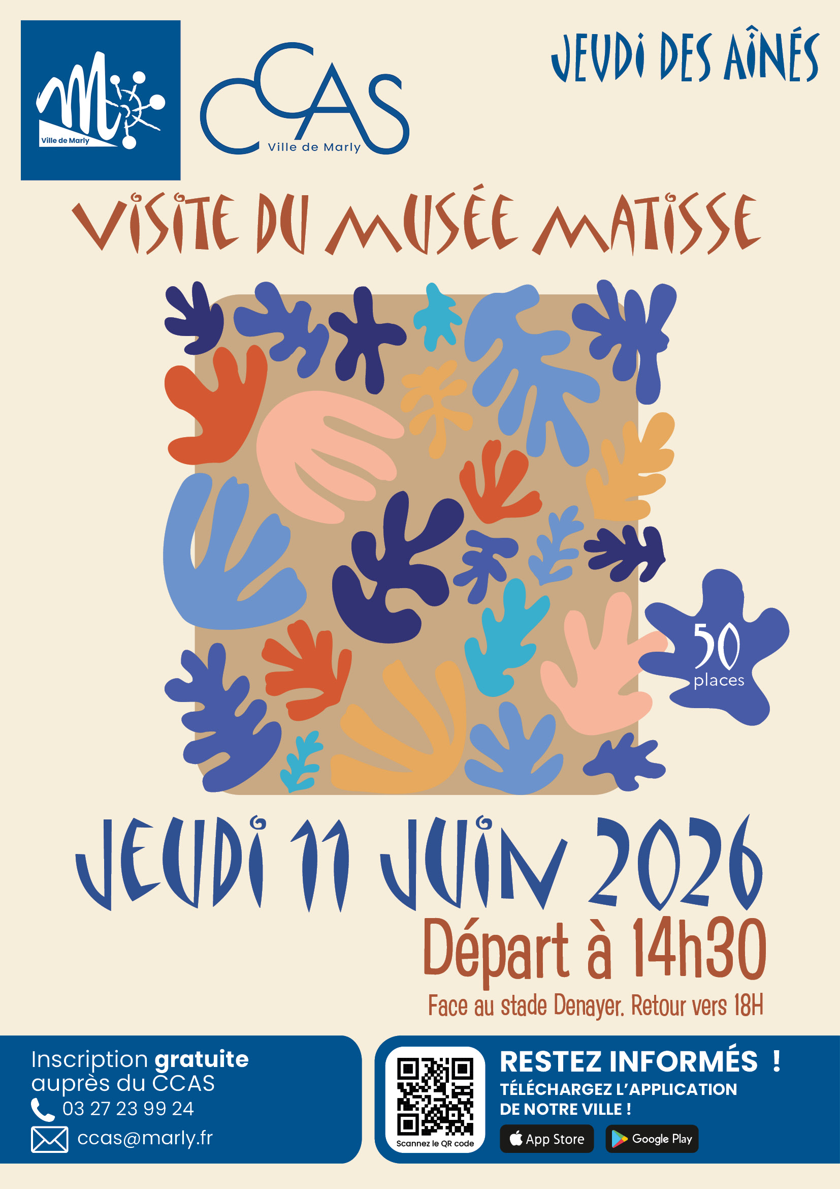 Jeudi des aînés visite du Musée Matisse