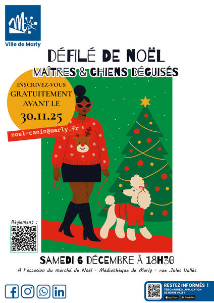 Défilé de Noël Maîtres & Chiens déguisés 