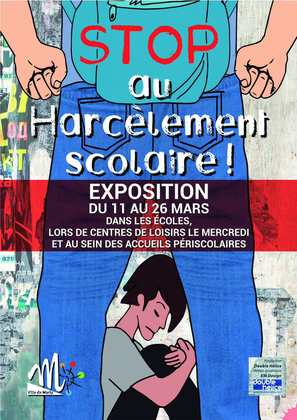 Stop au harcèlement scolaire Expo 11 au 26 03 2021 Affiche A4