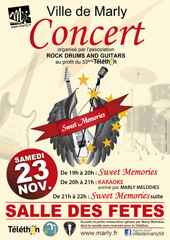 Concert Sweet Memories 23 11 19 Affiche A4 WEB
