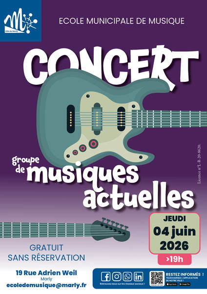Concert groupe des musiques actuelles