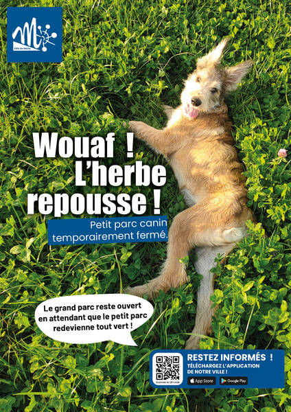 Fermeture temporaire du PETIT parc canin
