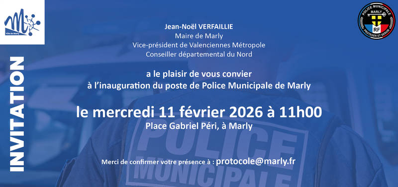 Invitation : inauguration du Poste de Police Municipale
